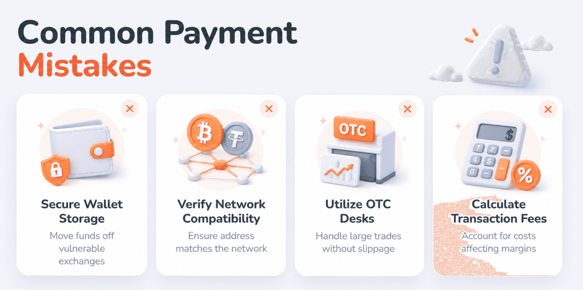 common crypto payment mistakes