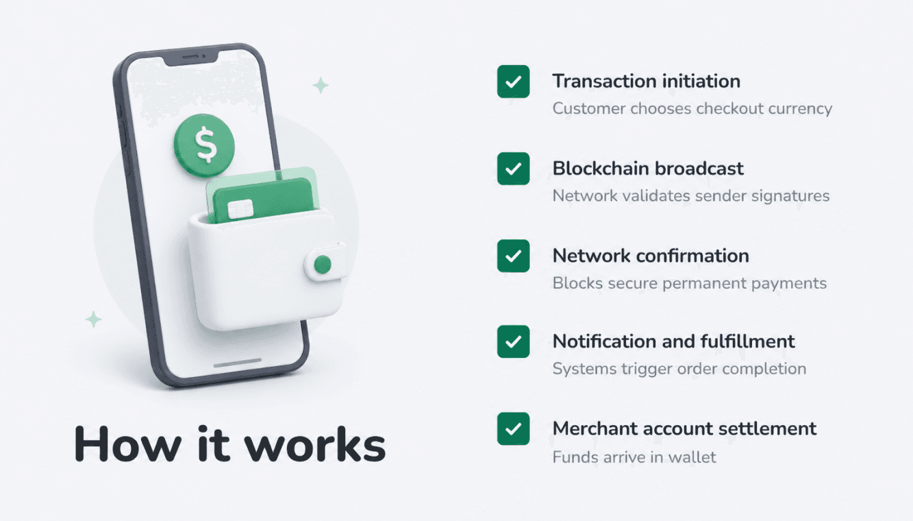 how crypto payments work